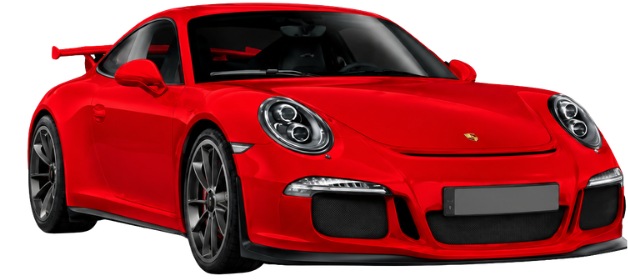 Sports car fully wrapped in paint protection film